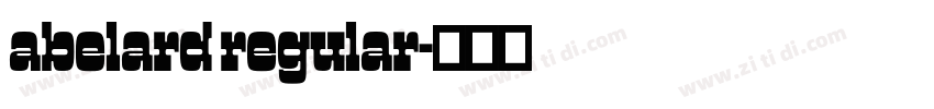 abelard regular字体转换